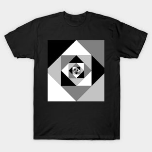 3D Animator 3D Printing black and white pattern T-Shirt